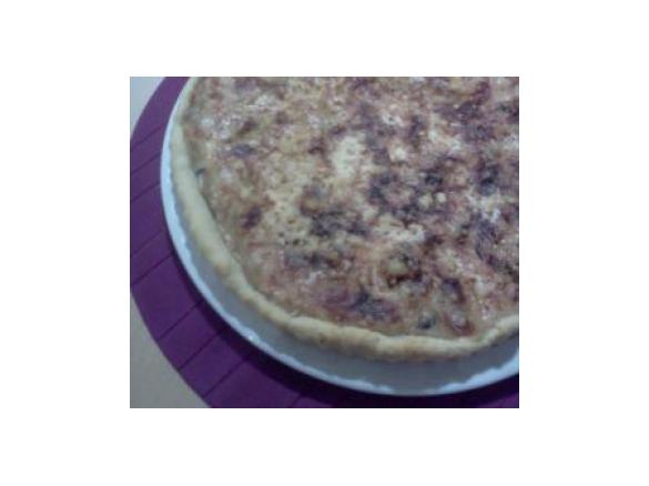 torta salata con crema ai funghi