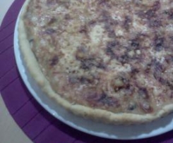 torta salata con crema ai funghi