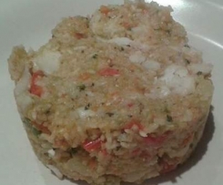 riso basmati verdure e merluzzo al varoma