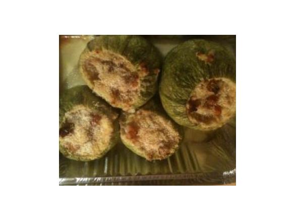 zucchine ripiene con pancetta