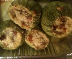 zucchine ripiene con pancetta