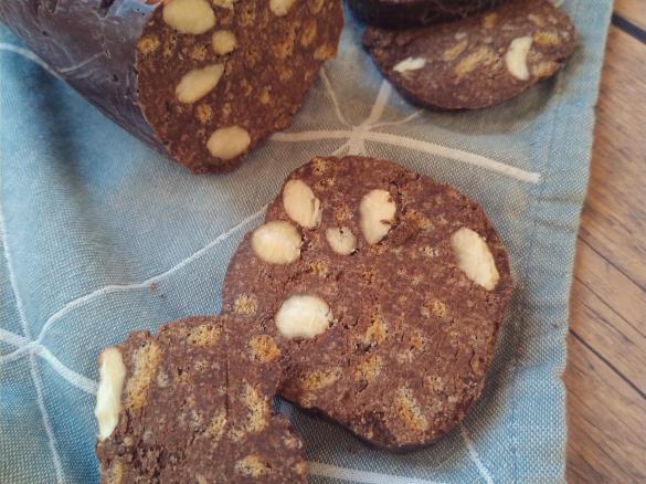 Salame di cioccolato - senza uova e burro