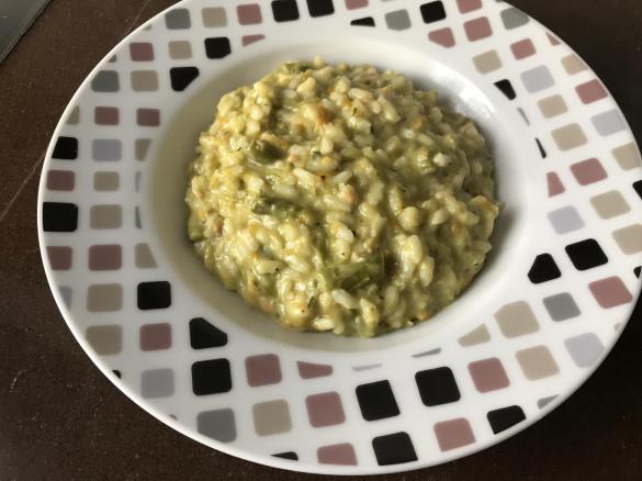 Risotto agli asparagi e salmone