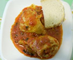 pollo in umido con peperoni e funghi