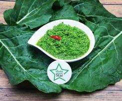 Pesto di foglie di sedano rapa