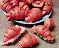 Cornetti di barbabietola, dolce e salato "contest rape"