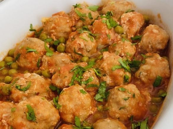 Polpette e piselli