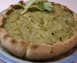 Quiche di ricotta e porri
