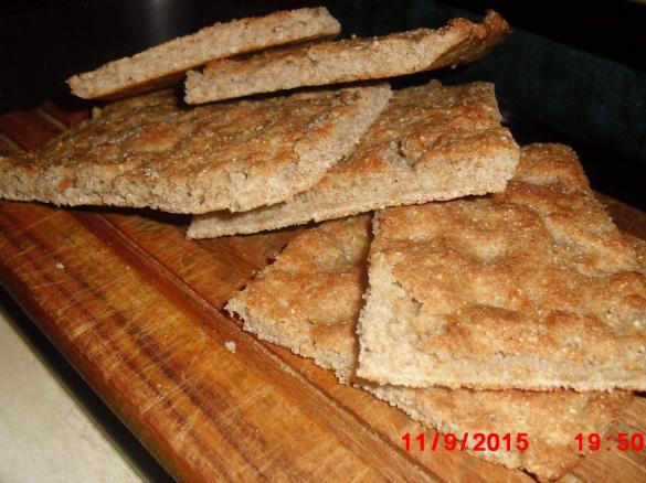 Focaccia integrale alle tre farine facile