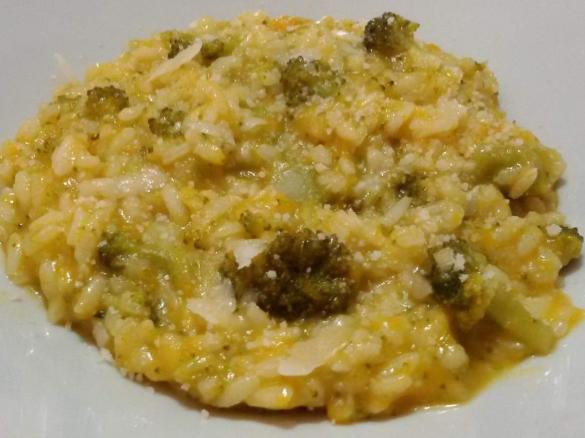 Risotto con zucca e broccoli