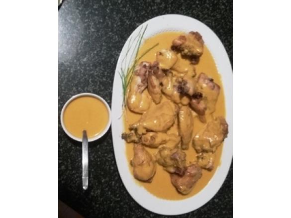 pollo senza glutine in salsa curcuma
