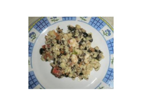 Insalata di fregola bimby e gamberi