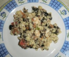 Insalata di fregola bimby e gamberi