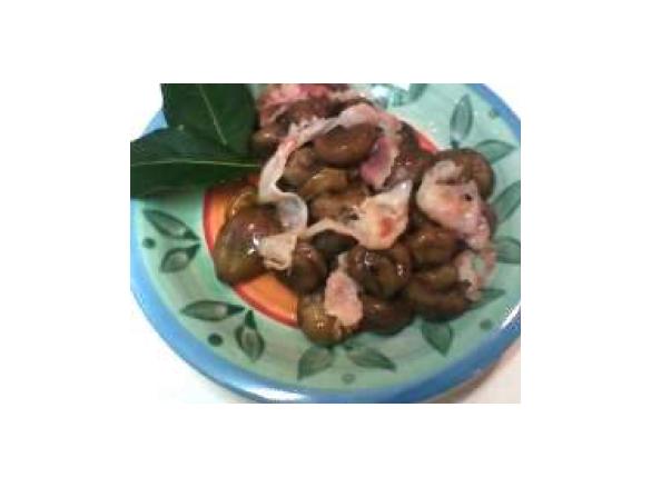 Castagne al lardo