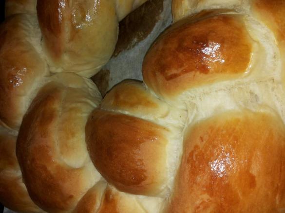 Treccia con crudo e radicchio