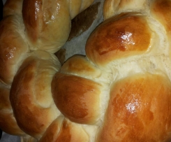 Treccia con crudo e radicchio