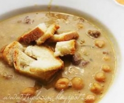 Zuppa di ceci e carne