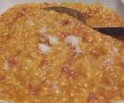 Risotto zucca e salsiccia