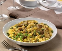 Fusilli primavera ai carciofi e piselli