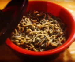 Gramigna risottata agli spinaci freschi