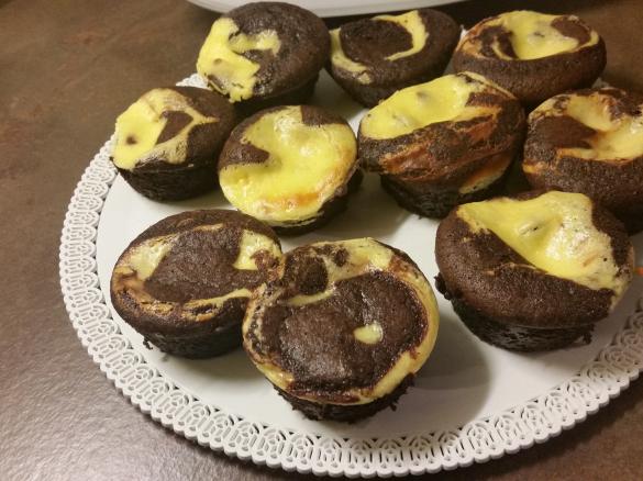 Black bottom cupcake