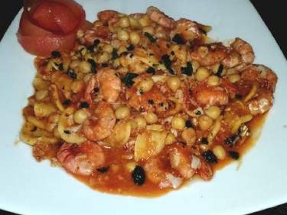 orecchiette marinare con ceci