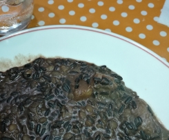 Riso venere con lenticchie e zucca rossa