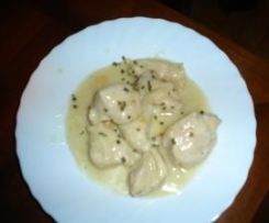 Bocconcini di pollo cremosi al limone