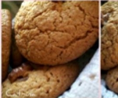 Biscotti con fiocchi d'avena e noci