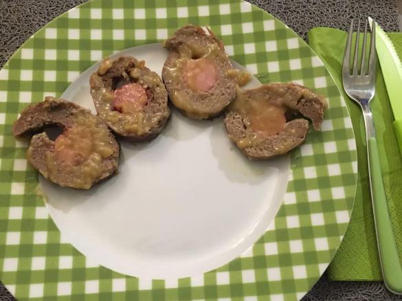 Polpettone di carne e wurstel