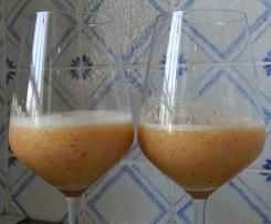 Aperitivo Pesca-Melone al Prosecco e Menta