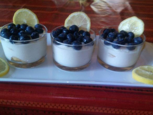 SEMIFREDDO AL LIMONE E MIRTILLI-CONTEST DOLCI SENZA FORNO