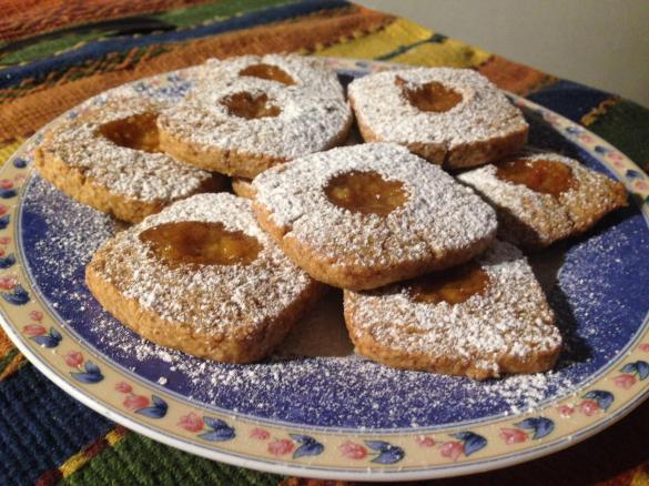Biscotti integrali alla composta di arance