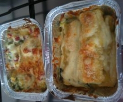 CANNELLONI RICOTTA,ZOLA,COTTO & ZUCCHINE