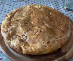 Torta salata crudo e Asiago