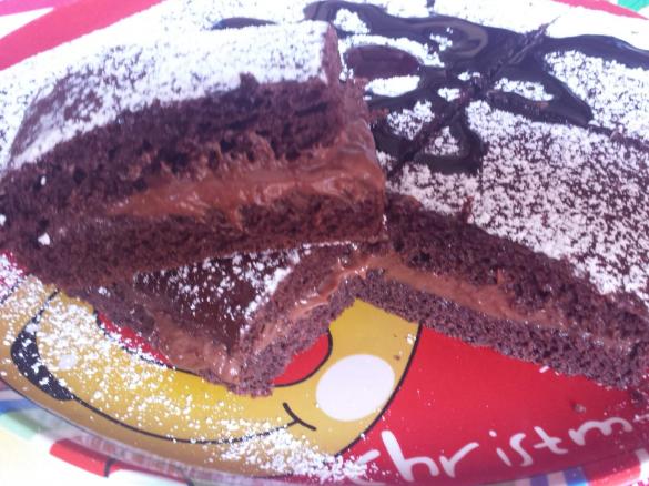 Torta deliziosa mascarpone e nutella