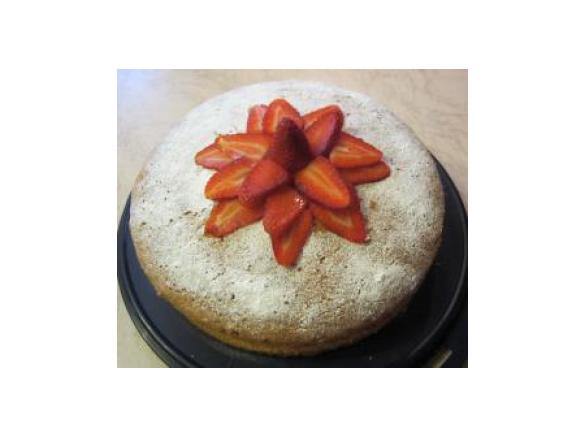 Torta margherita con fragole