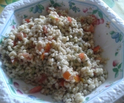 Orzo fresco al pesto e pomodorini