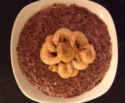 RISO VENERE ALLE FRAGOLE CON GAMBERI SELVAGGI, AL PROFUMO DI LIME