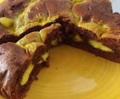 Torta al cacao con cuore di crema