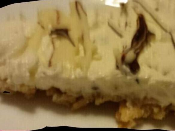 cheesecake con copertura ai due cioccolati