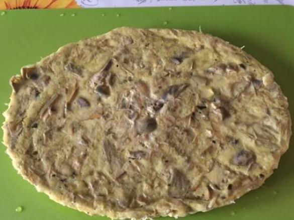 Frittata ai carciofi (surgelati) cotta a varoma