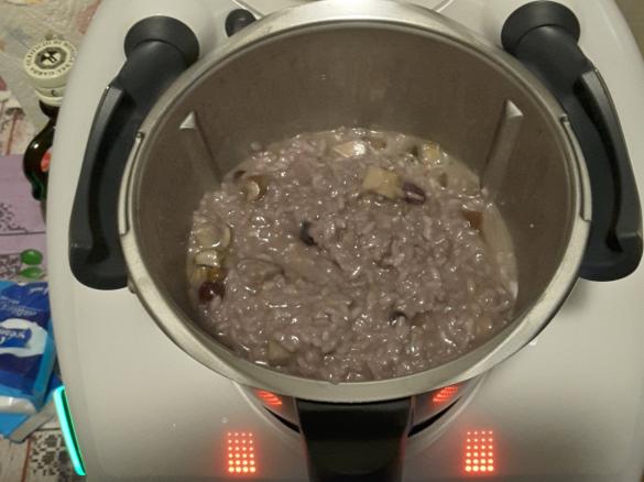 risotto funghi e mirtilli