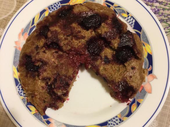 Torta integrale in padella ai mori