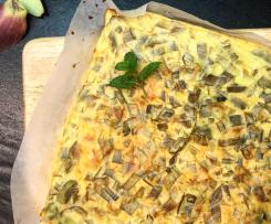 Flan di carciofi e caprino alla menta