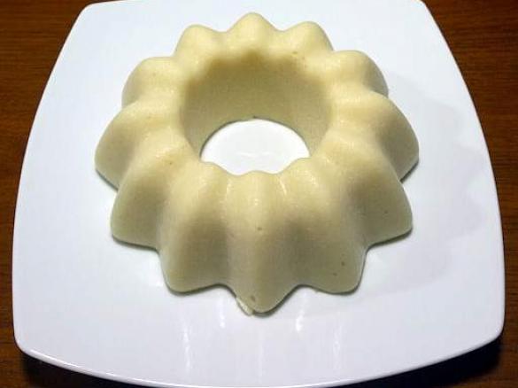 Budino leggero al cocco e Semolino