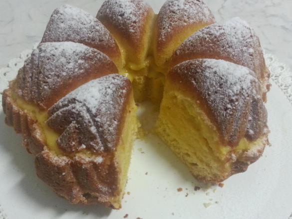 Dolce agli agrumi con crema all'arancia