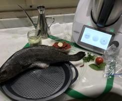 Ombrina al cartoccio cotta a varoma con contorno /Contest secondi di pesce