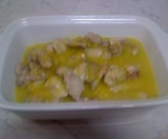 Bocconcini di pollo alla crema di peperoni