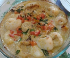 Seppie gratinate alle verdure